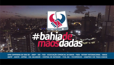 Com participação de Gilberto Gil, entidades e associações de classe da Bahia se unem na campanha #BahiaDeMãosDadas.